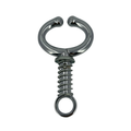 Stainless Steel Bull Nose Ring With Spring