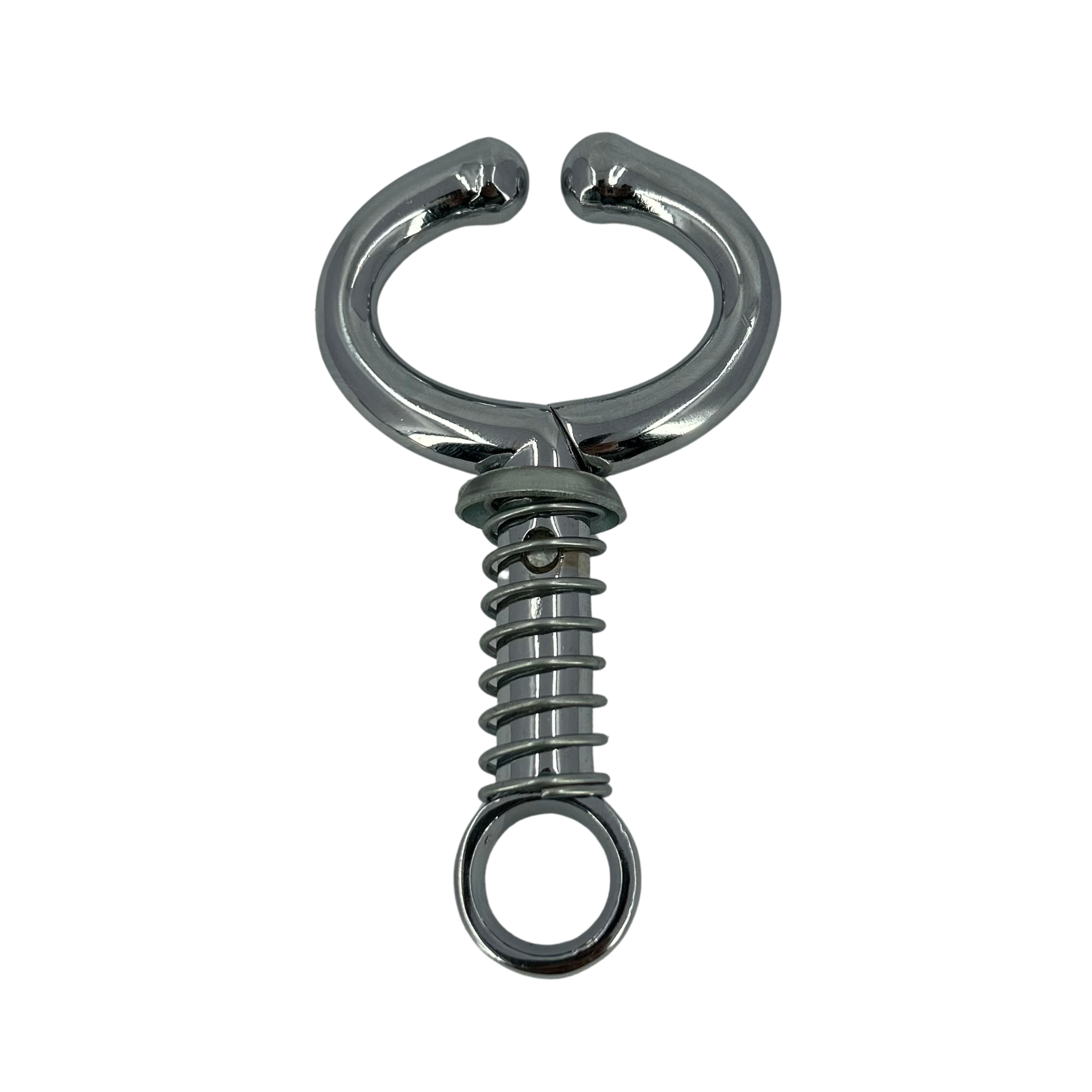 Stainless Steel Bull Nose Ring With Spring