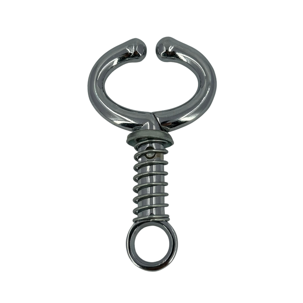 Stainless Steel Bull Nose Ring With Spring