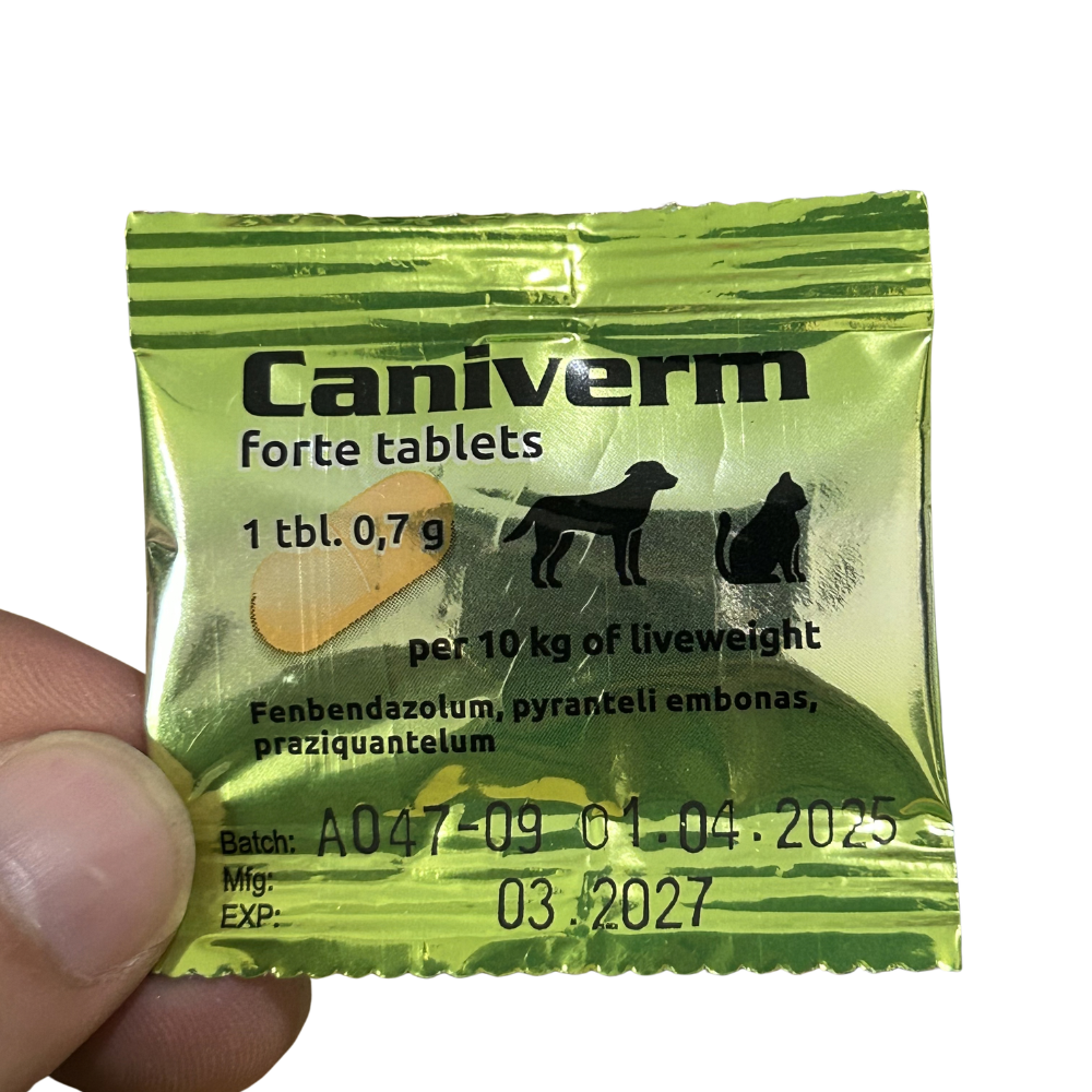 Caniverm Forte Tablets (پیٹ کے کیڑے ختم کرنے کی دوا)