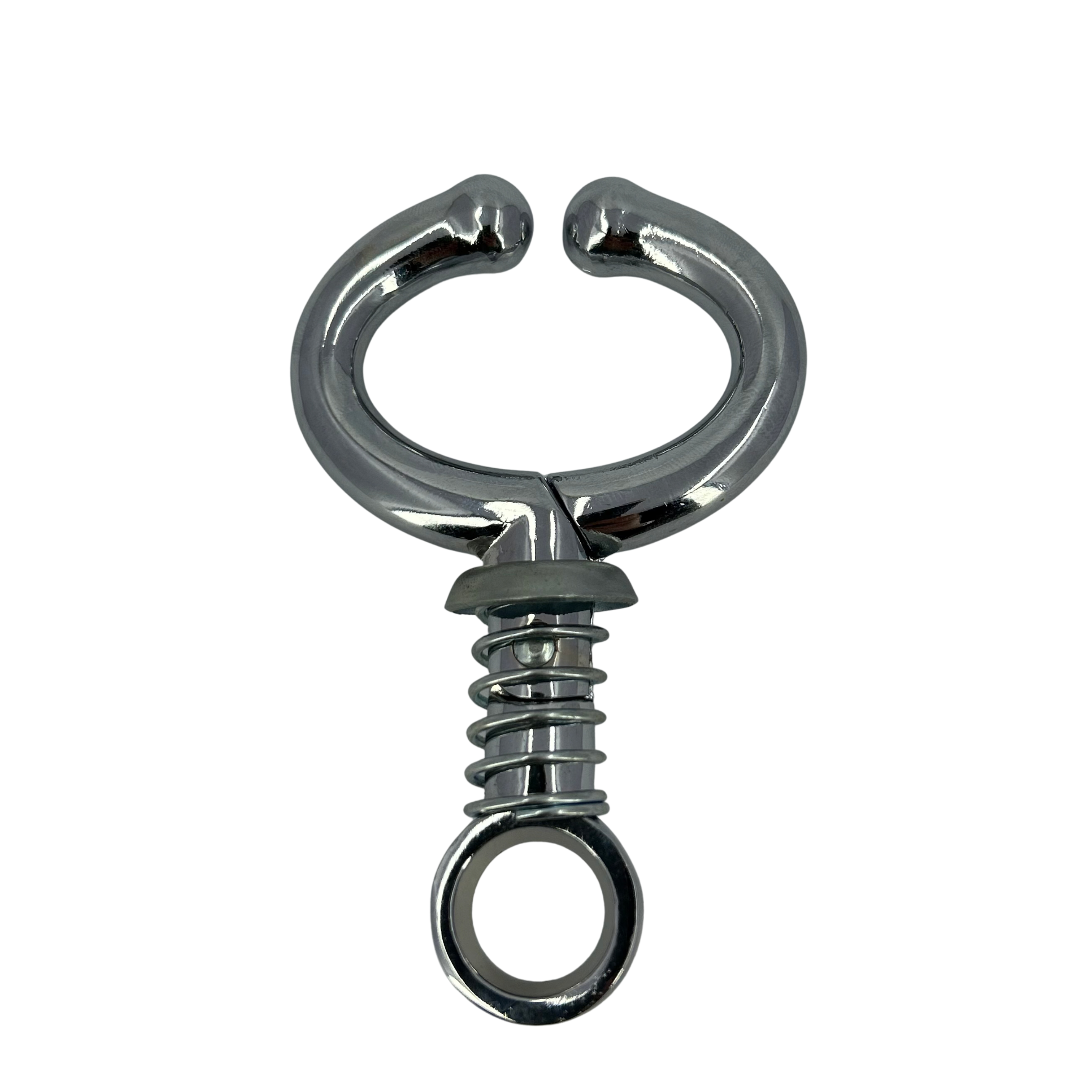 Stainless Steel Bull Nose Ring With Spring