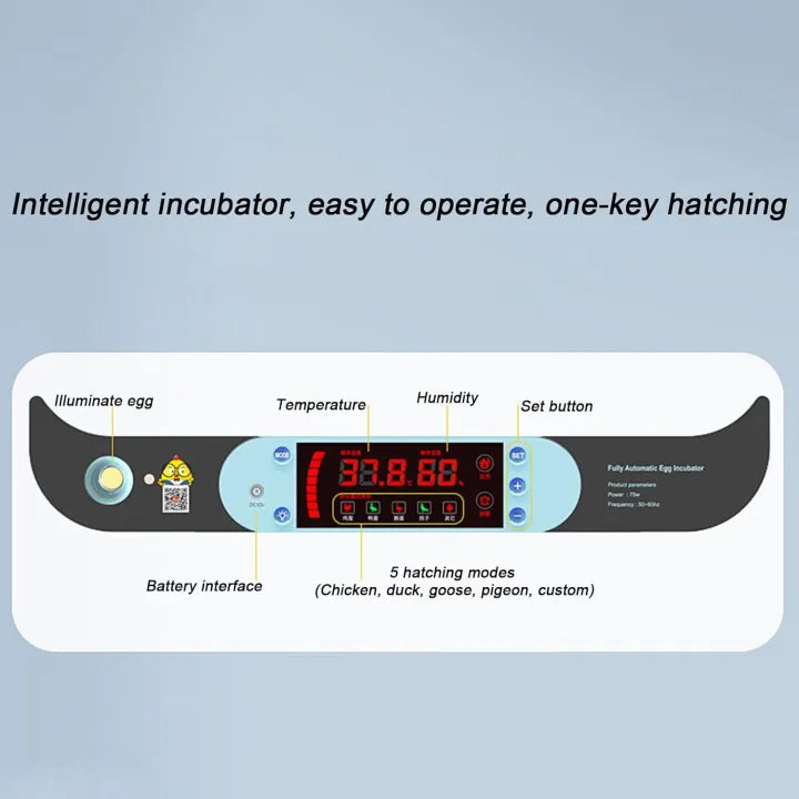 Fully Automatic Poultry Egg Incubator – 36 &amp; 64 Eggs Capacity