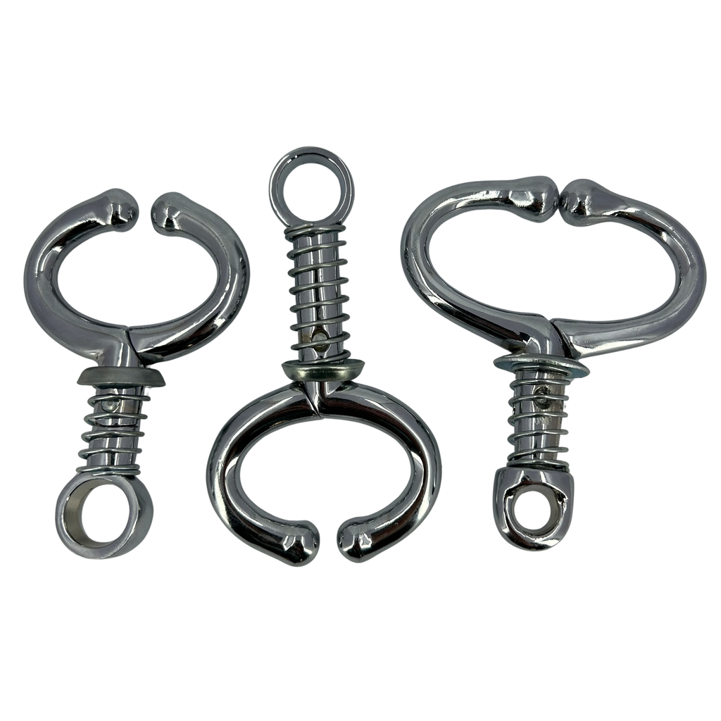 Stainless Steel Bull Nose Ring With Spring