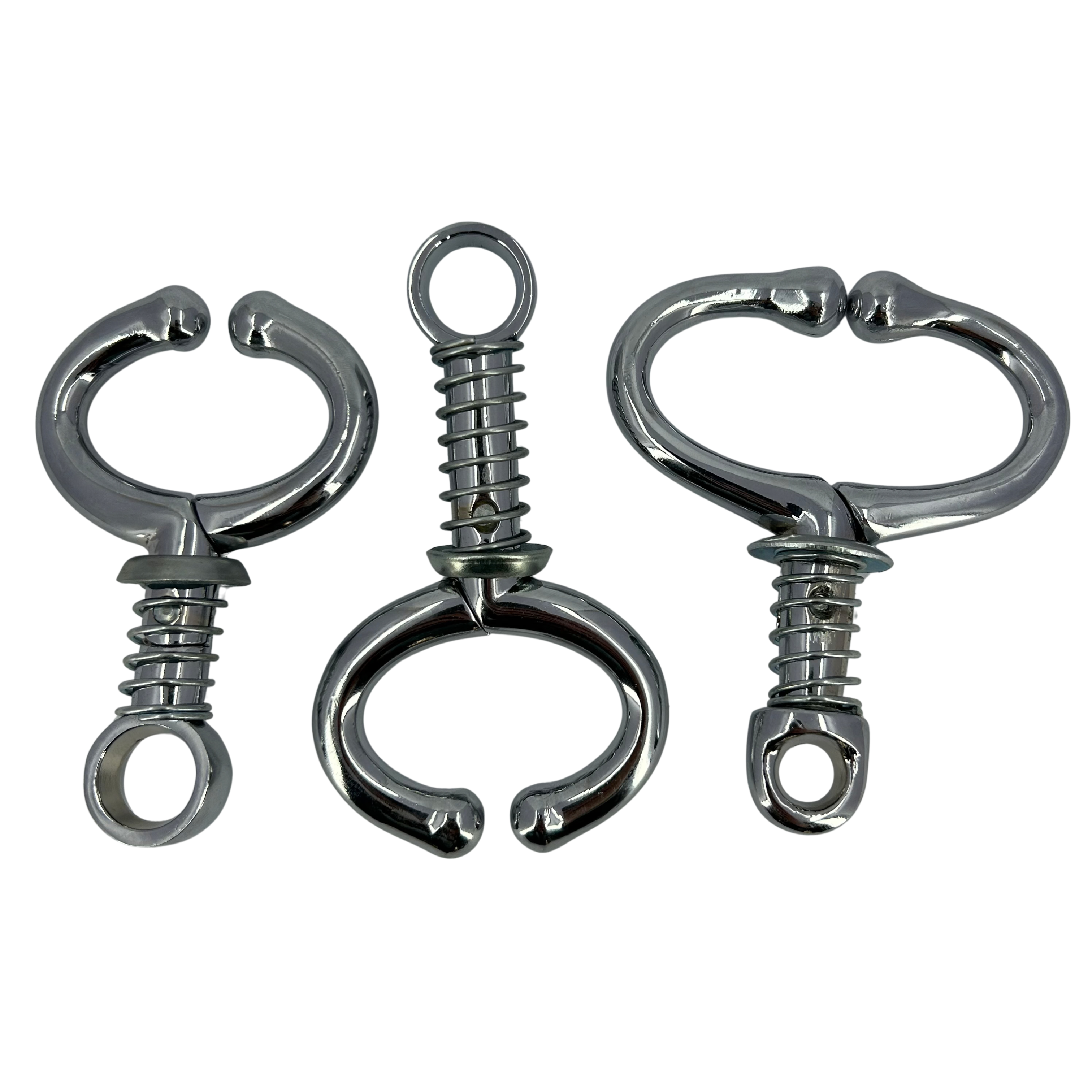 Stainless Steel Bull Nose Ring With Spring