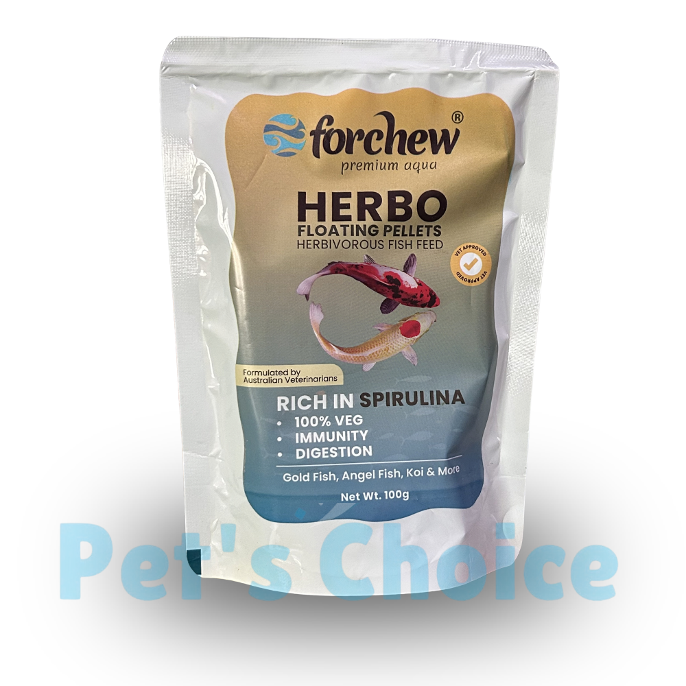 Forchew Herbo Floating Pellets – Herbivorous Fish Feed (100g)