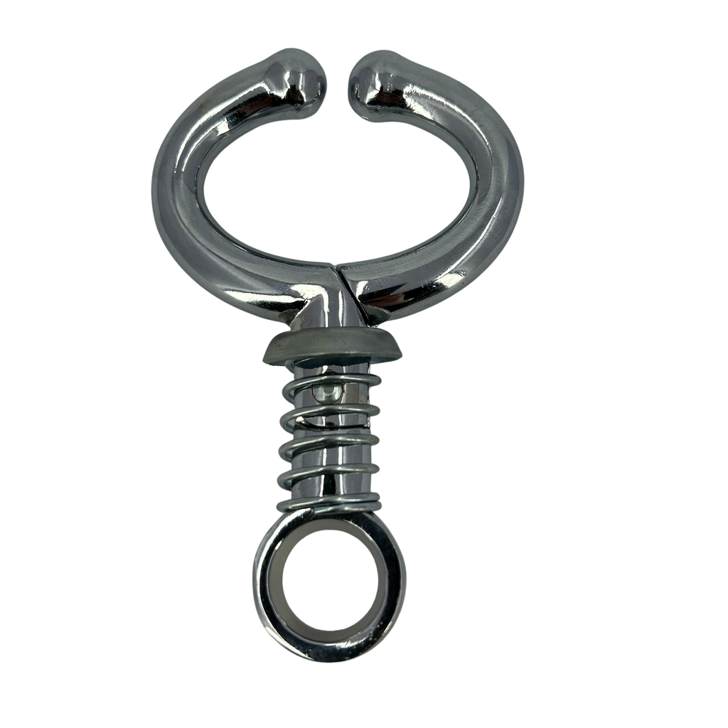 Stainless Steel Bull Nose Ring With Spring