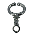 Stainless Steel Bull Nose Ring With Spring