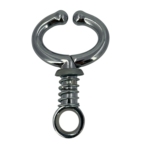 Stainless Steel Bull Nose Ring With Spring