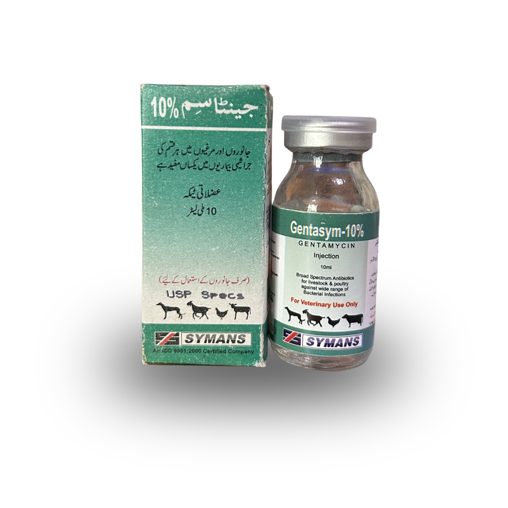 GENTASYM 10% Injection (شدید بیکٹیریل انفیکشن کے لیے)