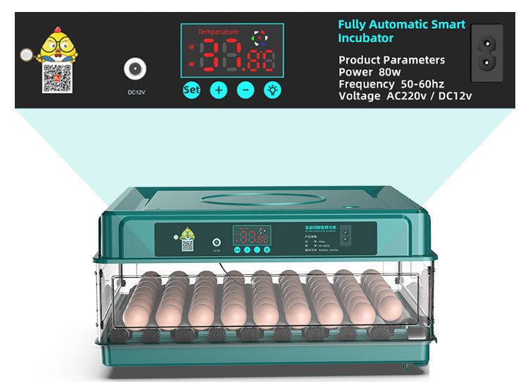 Fully Automatic Poultry Egg Incubator – 48 &amp; 70 Eggs Capacity