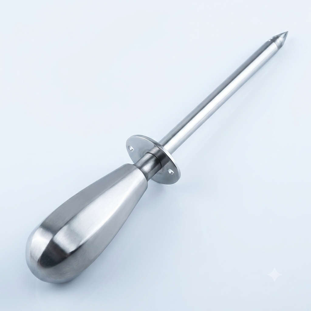 Premium Stainless Steel Trocar and Cannula for Cattle | Veterinary Emergency Tool