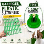 Plastic Slated Floor (64 Pieces Heavy Duty Bundle) + 1 FREE  Goat Auto Drinker