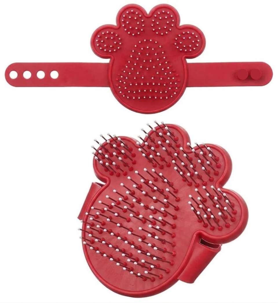 Paw Shape Pet Grooming Hand Brush for Cats & Dogs