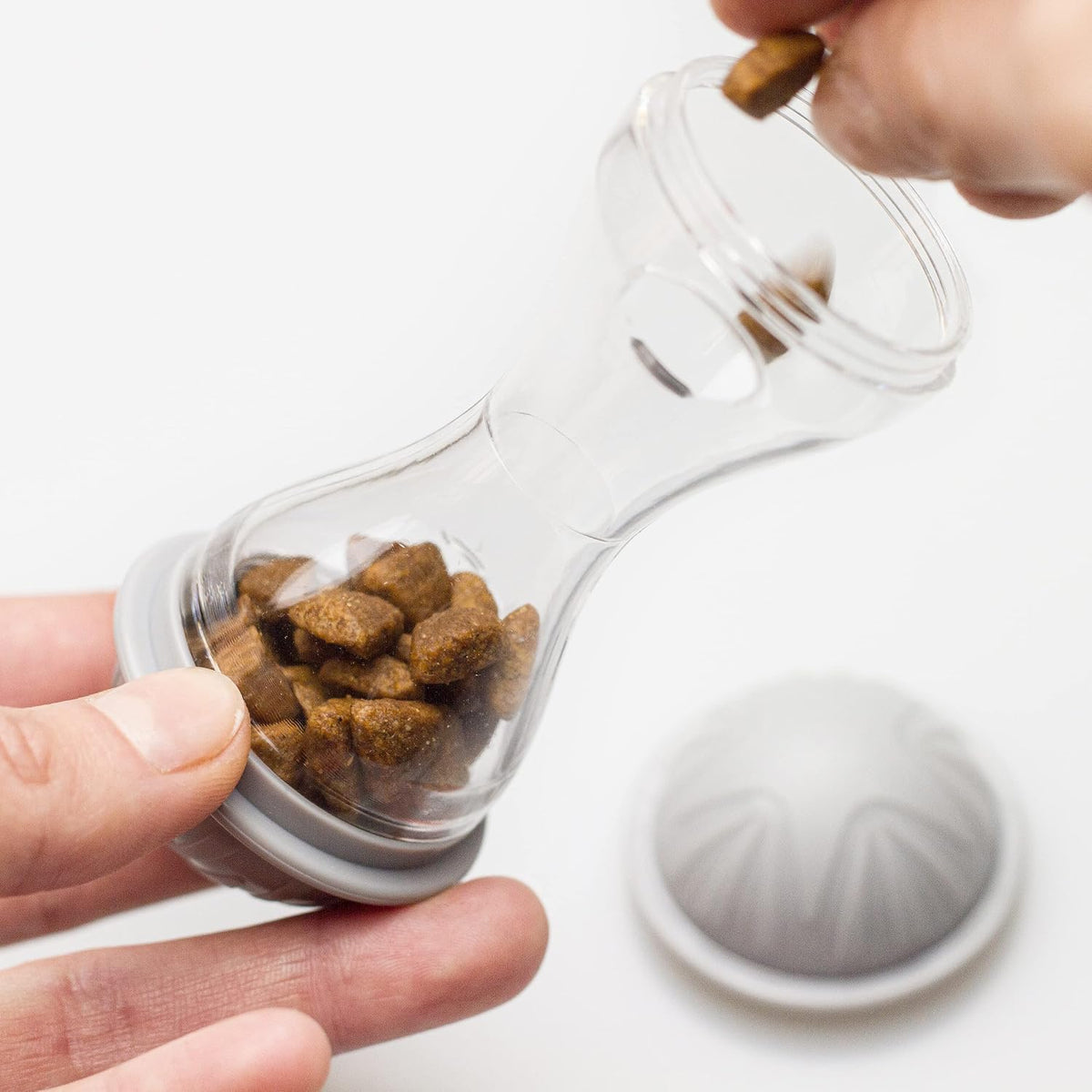 Bone Shape Cat Treat Dispenser Toy