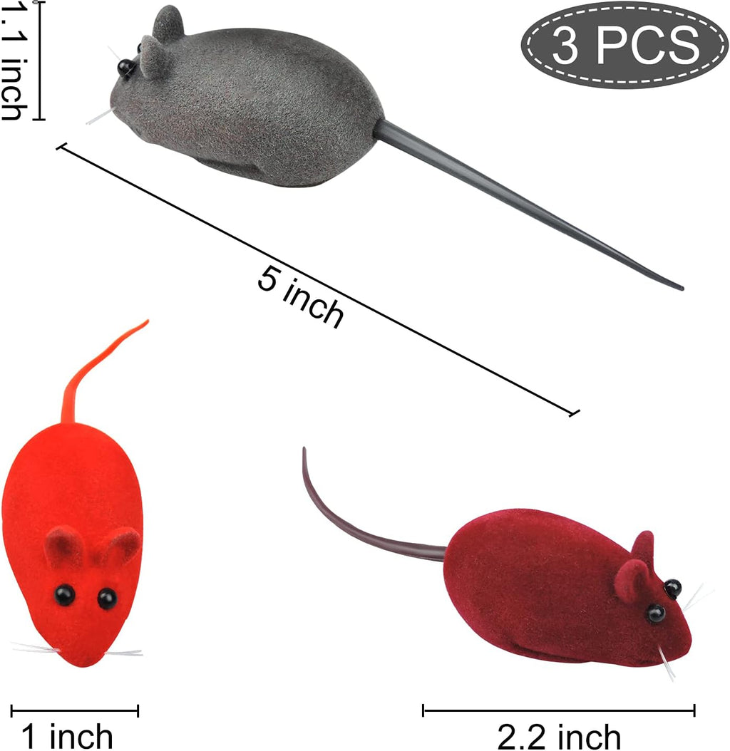 Vocal Mouse Cat Toy (Pack of 3 PCs)