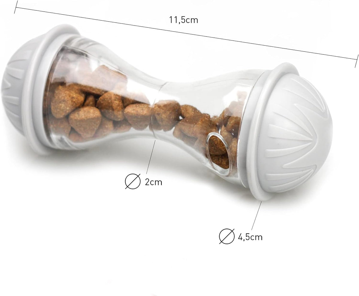 Bone Shape Cat Treat Dispenser Toy