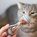 Bone Shape Cat Treat Dispenser Toy