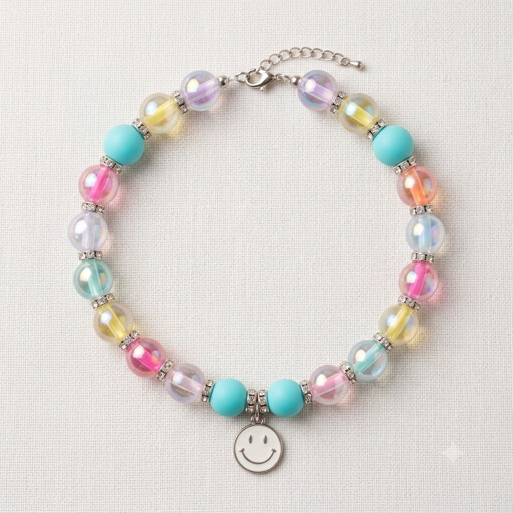 Cute Smiley Beaded Cat Necklace