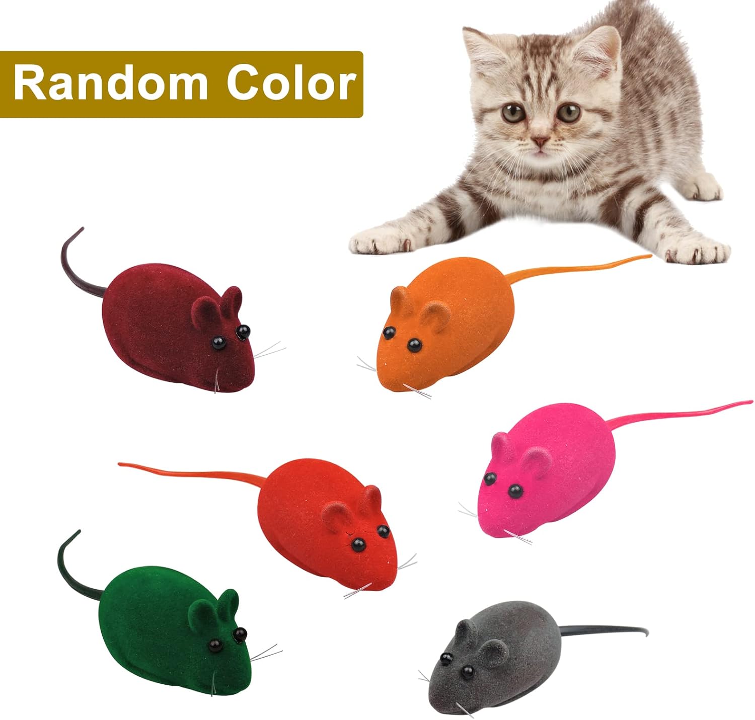 Vocal Mouse Cat Toy (Pack of 3 PCs)