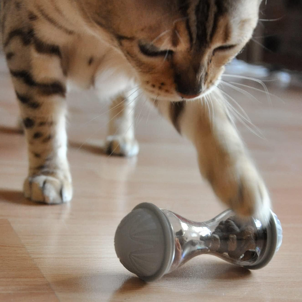 Bone Shape Cat Treat Dispenser Toy