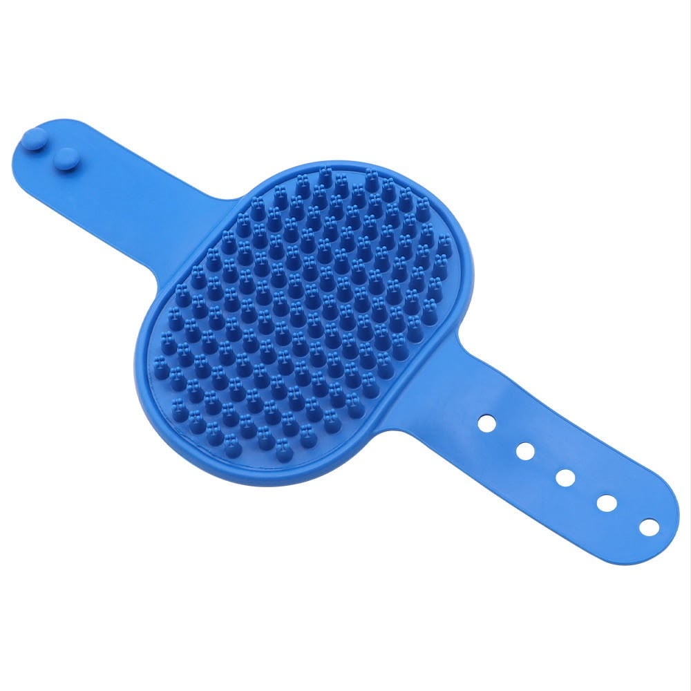 Adjustable Silicone Pet Grooming & Massage Palm Brush